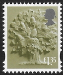 EN56  £1.35 Oak Tree (new typeface)  Litho ISP/Cartor. U/M (MNH)