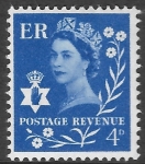 NI.2  4d ultramarine  crowns watermark Harrison  U/M (MNH)