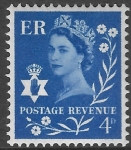 NI.2p  4d ultramarine 2B  crowns watermark. Harrison U/M (MNH)