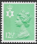 NI.36a  12½p light emerald  Type 1 perf 15x14  Questa  U/M (MNH)