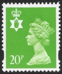 NI.71  20p bright green CB  Litho Questa  U/M (MNH)