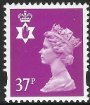 NI.75  37p bright mauve 2B  Litho Questa  U/M (MNH)