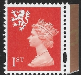 S108  1st 2B bright orange-red perf 14  Gravure Walsall  U/M (MNH)