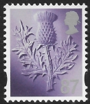 S133  87p  2B  thistle Litho Cartor  U/M (MNH)