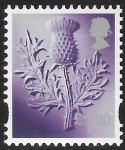 S136  £1.00  2B  thistle  Litho Cartor  U/M (MNH)