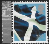 S158  1st 2B Saltire Flag  (silver head)  DY7 Gravure  Walsall  U/M (MNH)