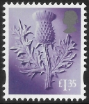 S163  £1.35 2B  thistle  (new typeface)  Litho Cartor/ISP  U/M (MNH)