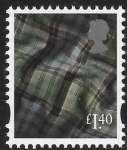 S166  £1.40 2B  tartan  (new typeface)  Litho  Cartor/ISP  U/M (MNH)