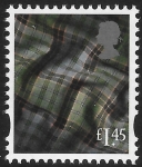 S168  £1.45  2B  tartan  (new typeface)  Litho   Cartor/ISP  U/M  (MNH)