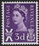 S1p  3d 2B  lilac crowns wmk.  Harrison  U/M (MNH)