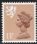 S53  13p SB pale chestnut  Litho  Questa  U/M (MNH)