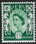 S5p  1/3d  2B  green  crowns wmk.  Harrison  U/M (MNH)