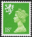 S60a  18p CB bright green perf 14 Litho Questa  U/M (MNH)