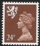 S70a  24p  2B Chestnut  perf 14 Litho Questa  U/M (MNH)