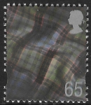 S98  65p   2B  tartan  (ex sheet) Walsall  U/M (MNH)