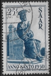 1950 SAAR  SG.292 Holy Year very fine used. (cat.val.£34.00)