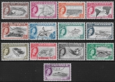 1956 Ascension. SG.57-69 First QEII  pictorial set 13 values superb used.
