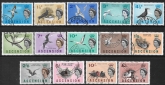 1963 Ascension. SG.70-83  Birds set of 14 values superb used.