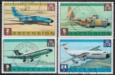 1975 Ascension. SG. 187-90  Wideawake Airfield. set 4 values Vfu.