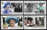 1999 Ascension. SG.781-4  Queen Elizabeth the Queen Mother's Centenary. set 4 values Vfu.