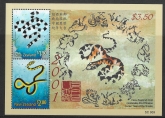 2001 New Zealand MS.2392 Year of The Snake mini sheet U/M (MNH)