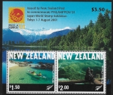 2001 New Zealand  MS.2434 Philanippon 2001 Mini Sheet U/M (MNH)