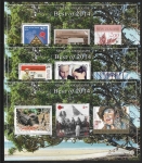 2014 New Zealand. best of New Zealand  mini sheets set 3  U/M (MNH)