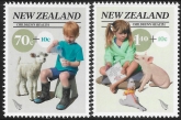 2013 New Zealand  SG.3495-6 Childrens Health - country pets set 2 values U/M (MNH)