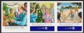 2013 New Zealand.  SG.3509ba  Christmas self adhesive set 3 values U/M (MNH)