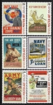 2014 New Zealand SG.3541-6  ANZAK (5th series) World War 2   Poster Art set 6 values U/M (MNH)