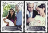 2014 New Zealand SG.3554-5  Visit of Duke & Duchess of Cambridge set 2 values U/M (MNH)