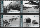 2019 Falkland Islands. SG.1430-3 75th anniversary of D-Day set 4 values U/M (MNH)