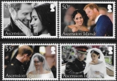 2018 Ascension Island. SG.1290-3 Royal Wedding set 4 values U/M (MNH)