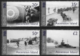 2019  Ascension Island. SG.1301-4 75th anniversary D-Day  set 4 values U/M (MNH)