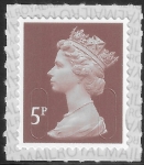 U2922  5p 2B  dull red-brown  M19L  SBP T2 Walsall/ISP  U/M (MNH)