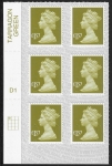 U2948 £1.57 pale yellow olive M17L cyld. D1 grid position R1 C1  SBP T2 L/s  DLR U/M (MNH)