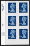 U2953  £1.88 blue MA13  cyld. D1 grid position R2 C3   DLR U/M (MNH)