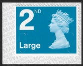 U3032  2nd Large bright blue  MFIL  M19L T3  Walsall/ISP  U/M (MNH)