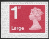 U3039  1st Large bright scarlet  MFIL  M19L  SBP T2  Walsall/ISP  U/M ( MNH)