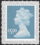 U2974  £5.00 Azure  2B   M19L  SBP T3  Walsall U/M (MNH)