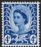 W 2  4d ultramarine wmk. crowns Harrison U/M (MNH)