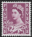 W 3  6d deep claret wmk. crowns Harrison  U/M (MNH)