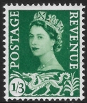 W 5 1/3d  green wmk. crowns  Harrison U/M (MNH)