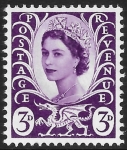 W 7  3d   CB  deep lilac   no wmk. Harrison U/M (MNH)