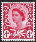 W 10  4d CB vermilion  no wmk. Harrison U/M (MNH)