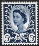 W 11  5d 2B  royal blue no wmk.  Harrison U/M (MNH)
