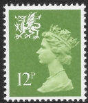 W 32  12p phos. yellow green. Harrison  U/M (MNH)