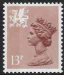W 38  13p  SB  pale chestnut  Type 1  Questa  U/M (MNH)