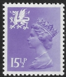 W 42  15½p  phos.  pale violet  Type 1  Questa  U/M (MNH)