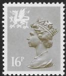 W 43  16p  phos.  drab Type 1  Questa  U/M (MNH)